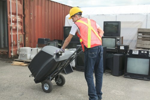 Removal of cluttered items from a residential garage